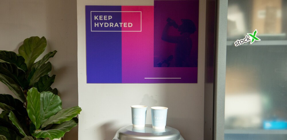 A display board made from rigid media, used for indoor signage and messaging.