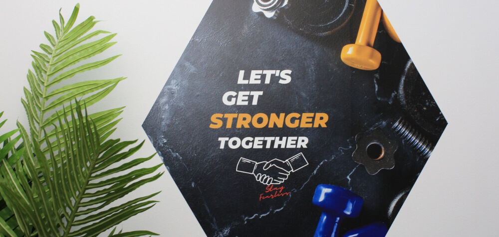 Wall graphics applied to a smooth painted surface