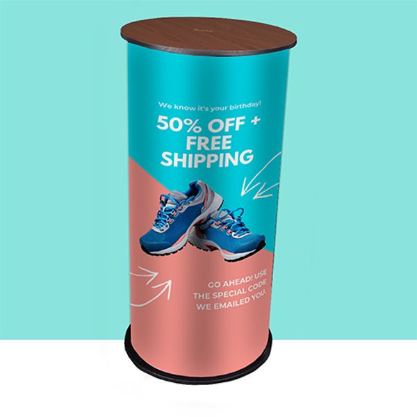 Promotional Round Exhibition Counter