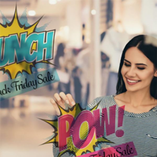 Front Adhesive Custom Window Stickers